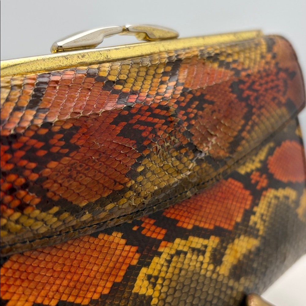 Vintage Bosca Python Checkbook Wallet - image 7